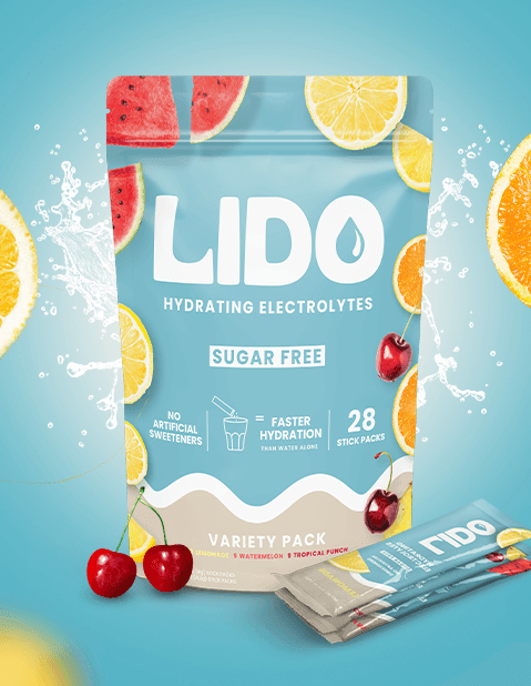 bag of variety pack flavored lido electrolytes